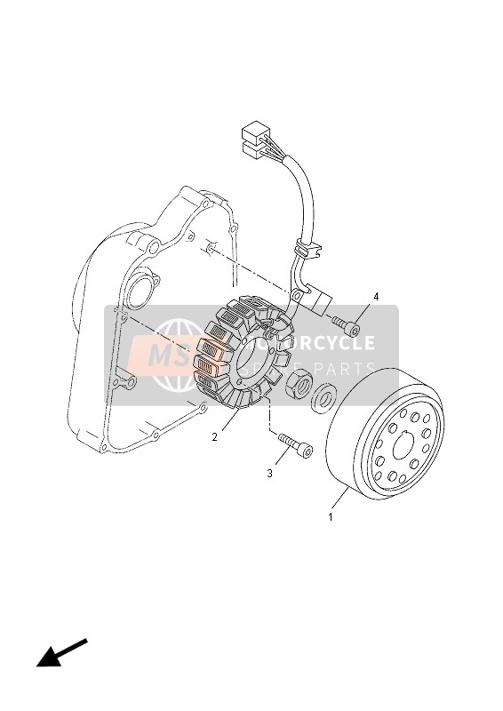 Yamaha YP250R X-MAX SPORT 2012 Generatore per un 2012 Yamaha YP250R X-MAX SPORT